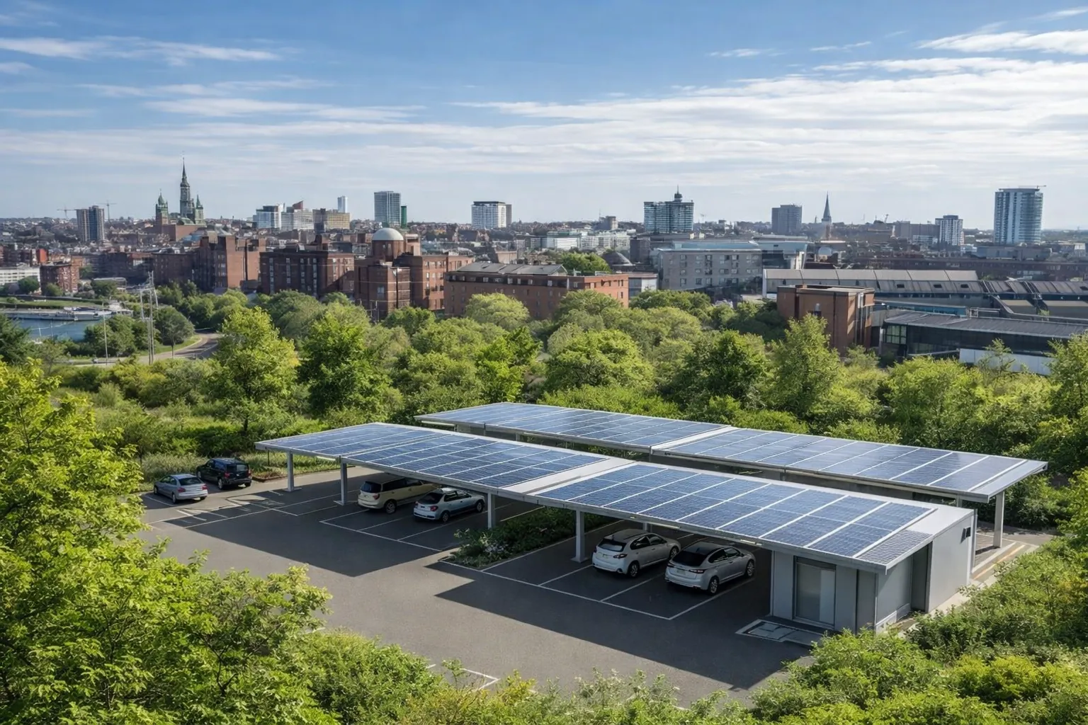 Wolverhampton investe em estacionamento solar com 205 vagas