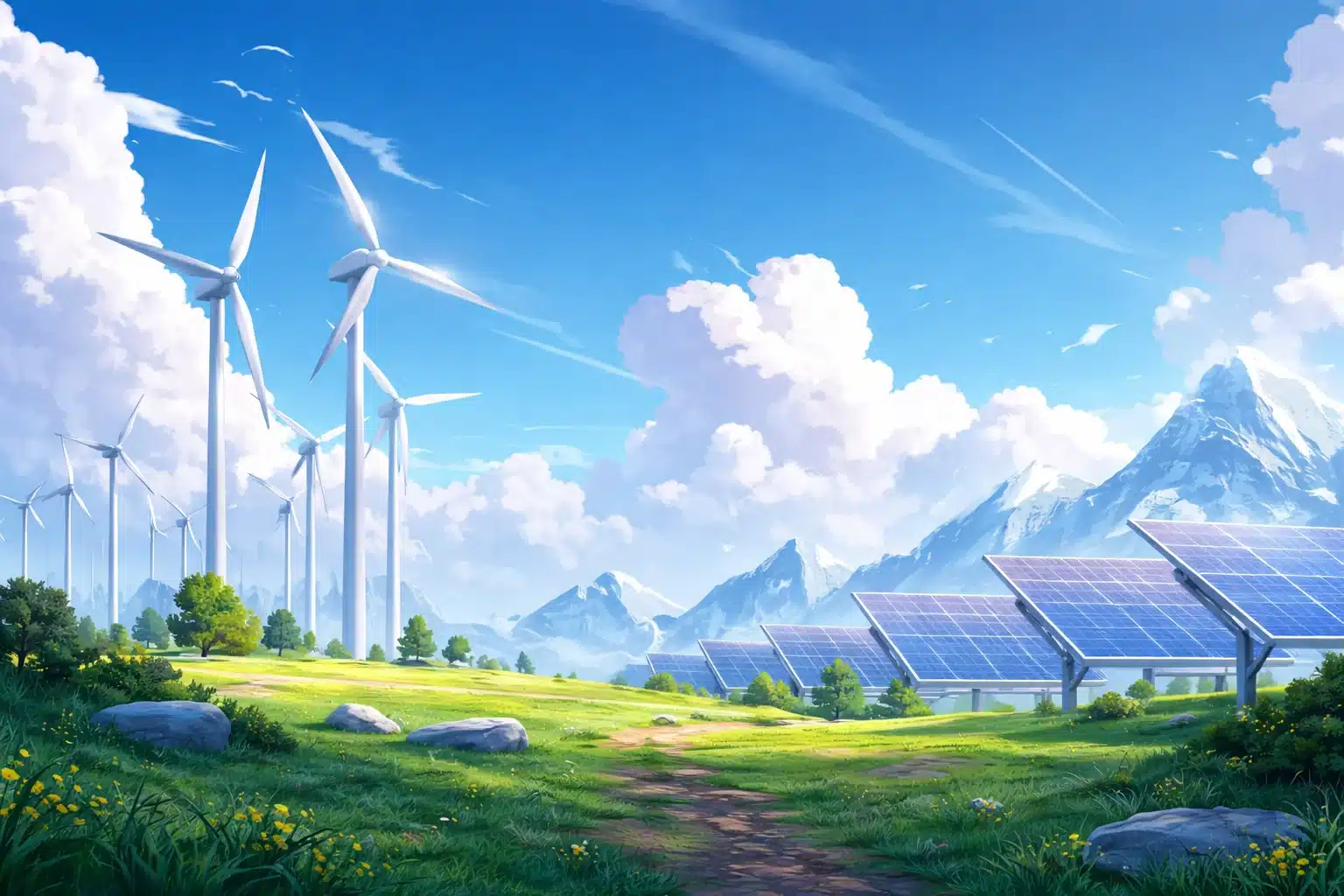 Energias renováveis atingiram quase 50% da capacidade global em 2025