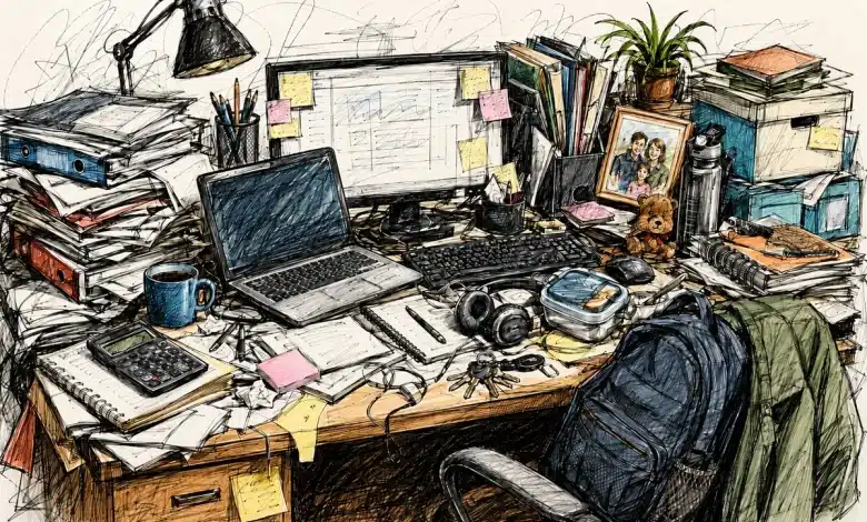 Acumulação no trabalho: sinal de problemas mais profundos?
