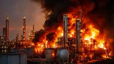 Refinaria de petróleo de Moscou pega fogo após ataque ucraniano 2 Refinaria de petróleo de Moscou pega fogo após ataque ucraniano
