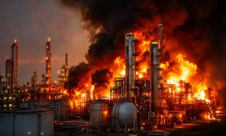 Refinaria de petróleo de Moscou pega fogo após ataque ucraniano