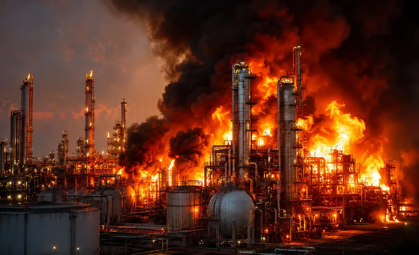 Refinaria de petróleo de Moscou pega fogo após ataque ucraniano 2 Refinaria de petróleo de Moscou pega fogo após ataque ucraniano