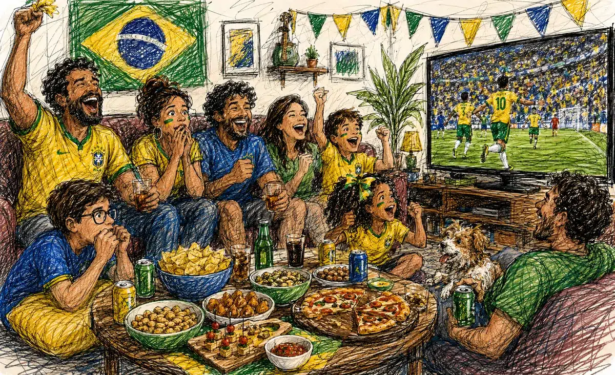 Jogo do Brasil? Torcida em casa impulsiona delivery e tecnologia