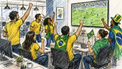 Folga nos jogos do Brasil? Entenda as regras para o expediente 2 Folga nos jogos do Brasil? Entenda as regras para o expediente