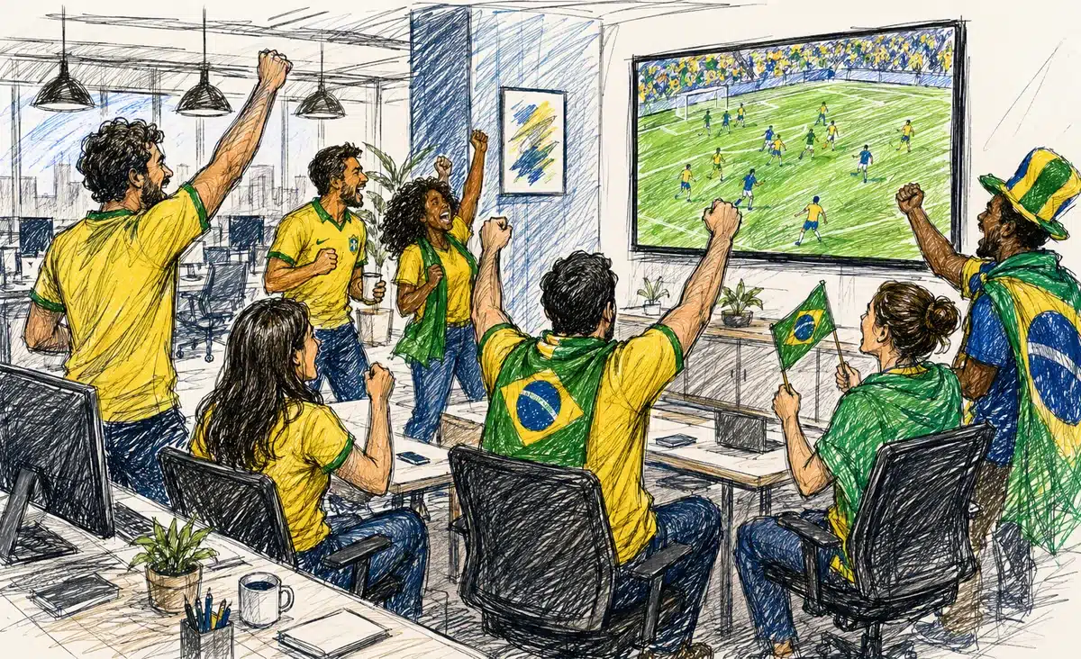 Folga nos jogos do Brasil? Entenda as regras para o expediente 2 Folga nos jogos do Brasil? Entenda as regras para o expediente