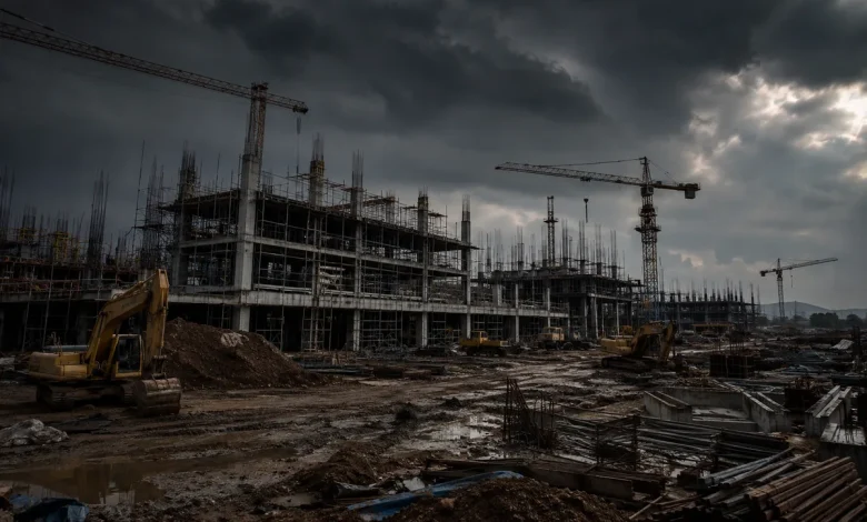 Indústria da construção perde ritmo no 2º trimestre