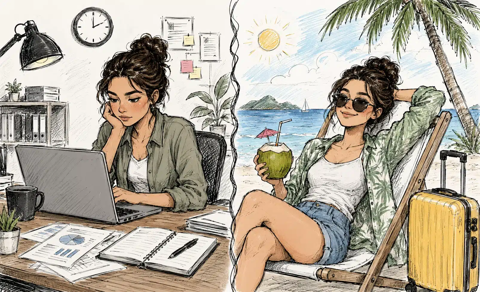 Apenas 1 em cada 3 funcionários tira os 30 dias de férias no Brasil
