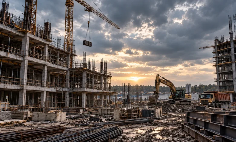 Preços da construção variam 0,44% em agosto