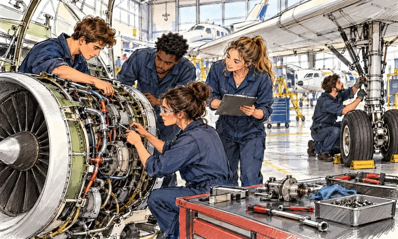Azul e SEST SENAT anunciam formação voltada à manutenção aeronáutica