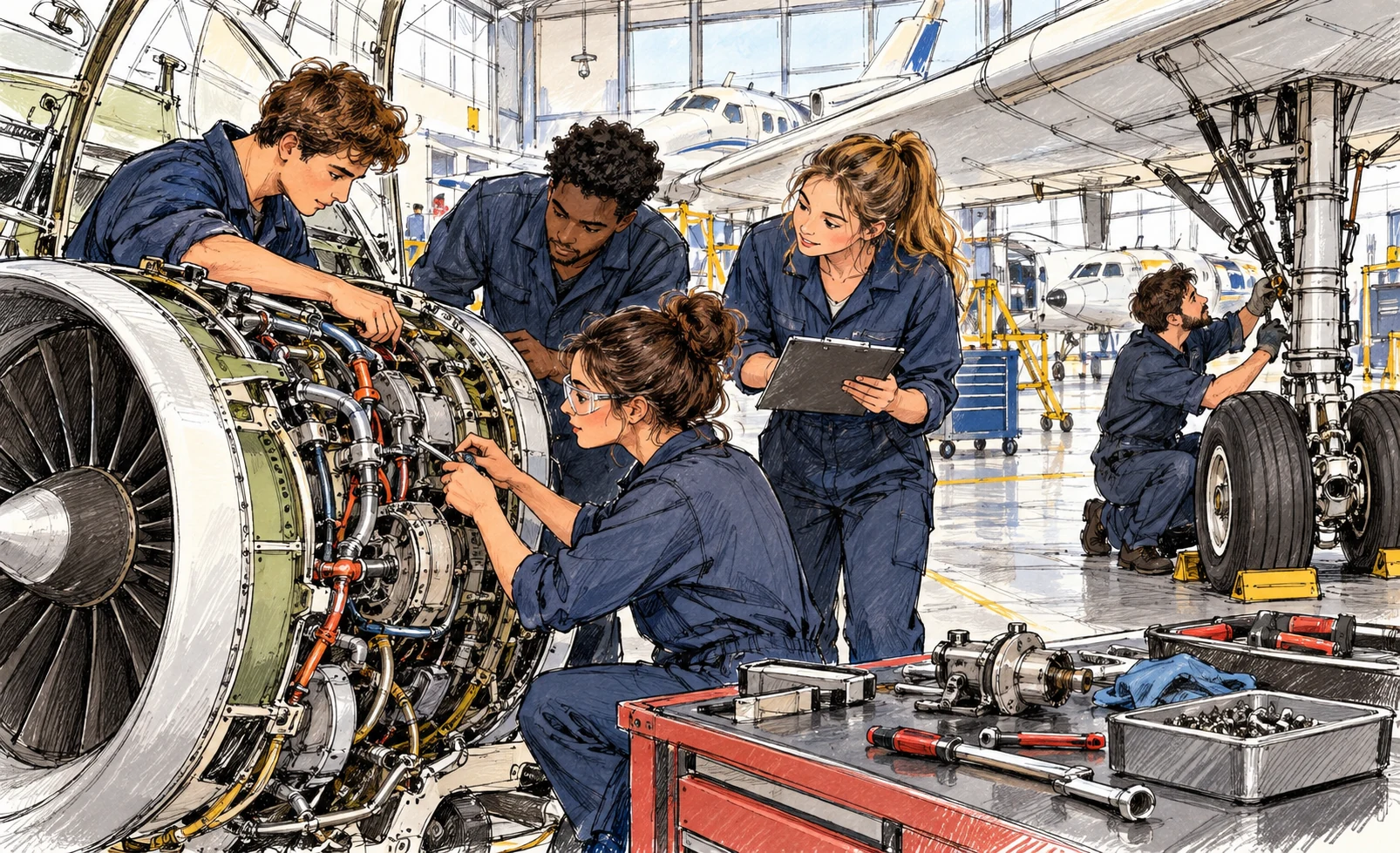 Azul e SEST SENAT anunciam formação voltada à manutenção aeronáutica 2 Azul e SEST SENAT anunciam formação voltada à manutenção aeronáutica