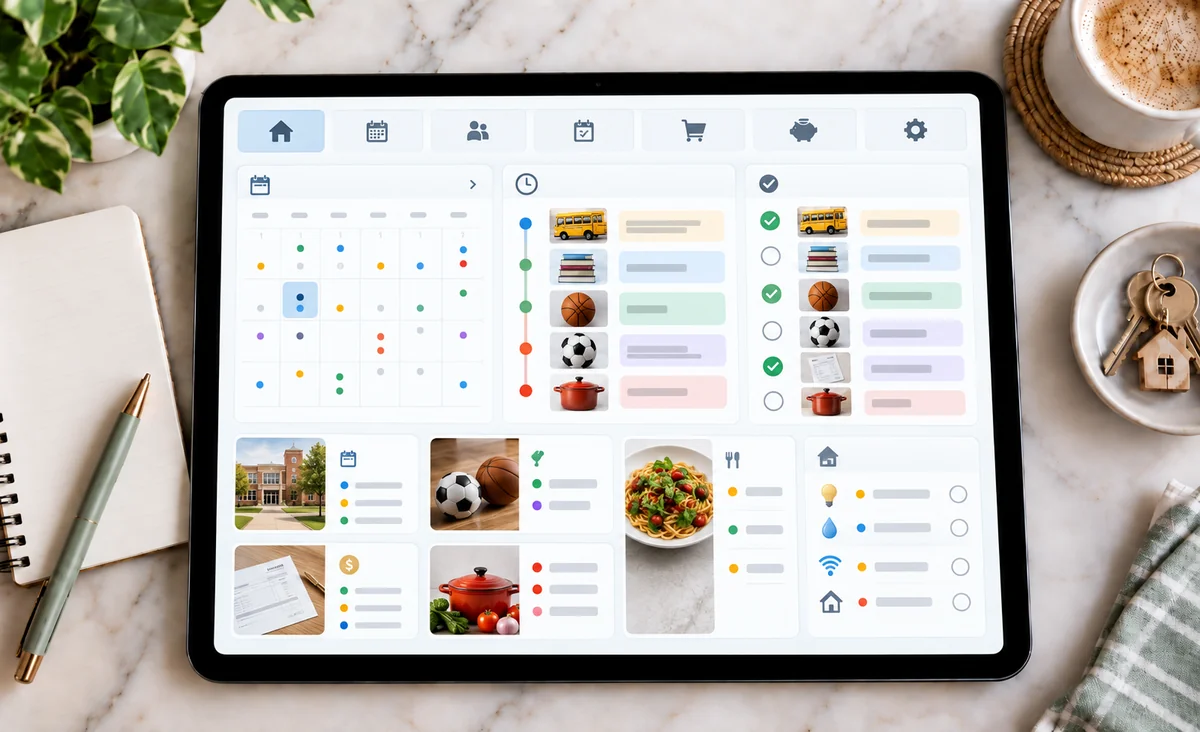 Google transforma CC em assistente para organizar rotinas familiares 2 Painel digital com planejamento familiar
