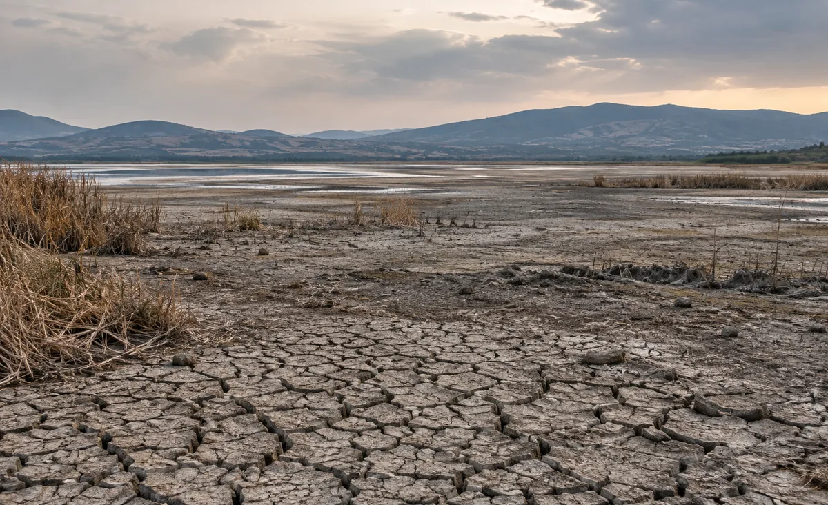Lago Koroneia perde mais de 90% da área no norte da Grécia 2 Lago Koroneia perde mais de 90% da área no norte da Grécia