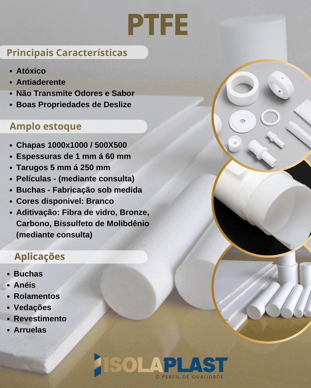 Tarugo PTFE