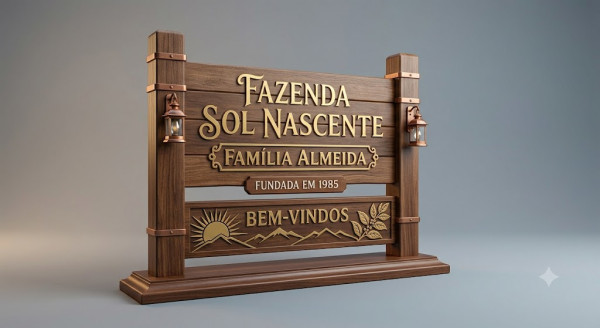 placa de sinalização personalizada