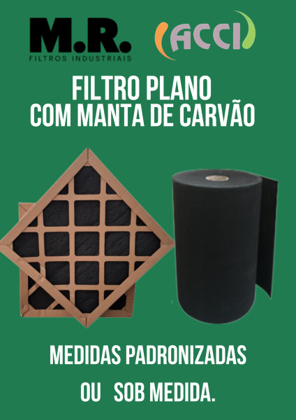 Filtro de carvão ativado para cabine de pintura