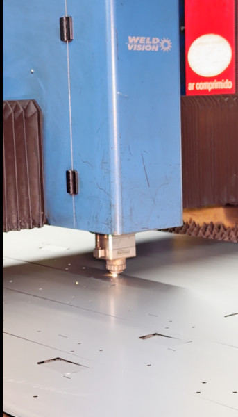 corte a laser estrutura metálica