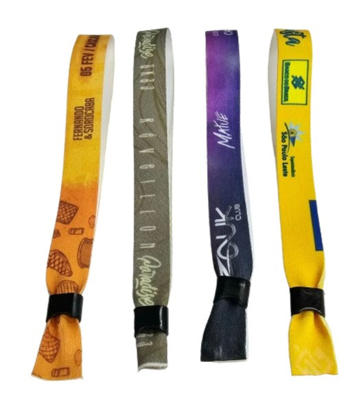 Pulseira Cetim Festa Personalizada