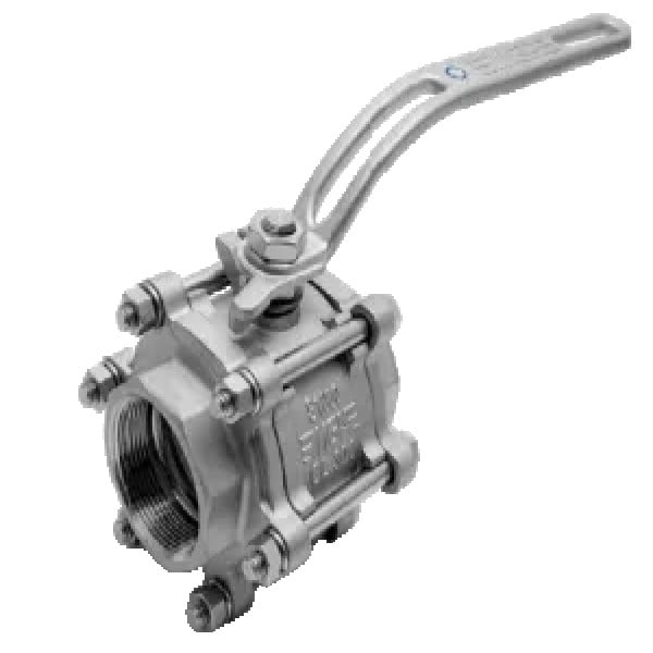 válvula esfera tripartida inox