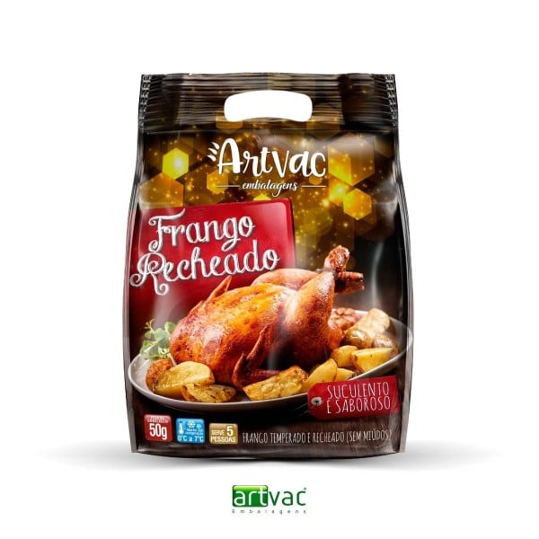 Embalagem a vácuo para frangos congelados