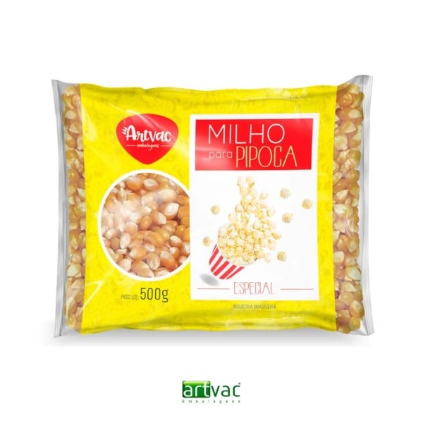 Embalagem laminada para pipoca