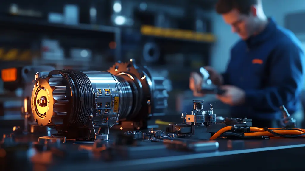 Dc servo motor with encoder