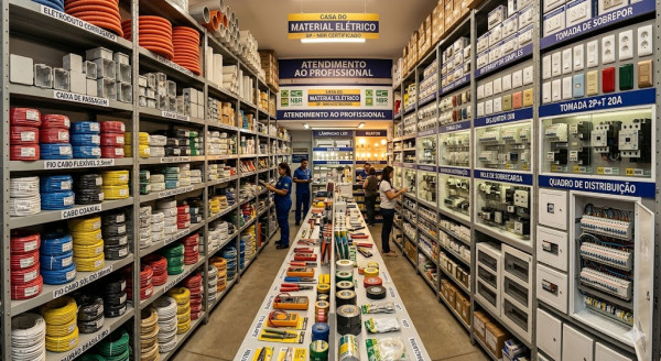 Materiais na área elétrica de baixa, média e alta tensão e suprimentos de área classificada.