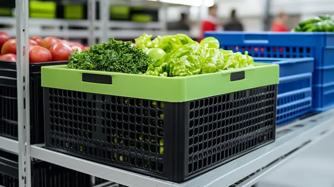 Caixa de plástico hortifruti