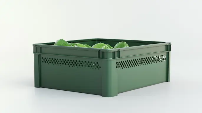 Caixa plástica para frutas e verduras