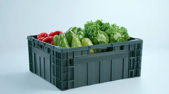 Caixa plástica para frutas e verduras no df