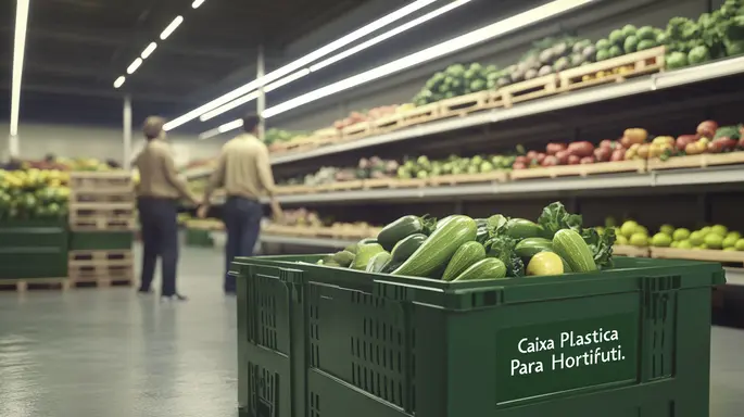 Caixas plasticas para frutas e legumes
