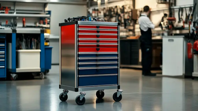 Carrinho de ferramentas fechado