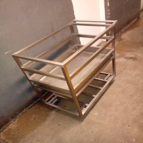 Carrinho Em Aço Inox