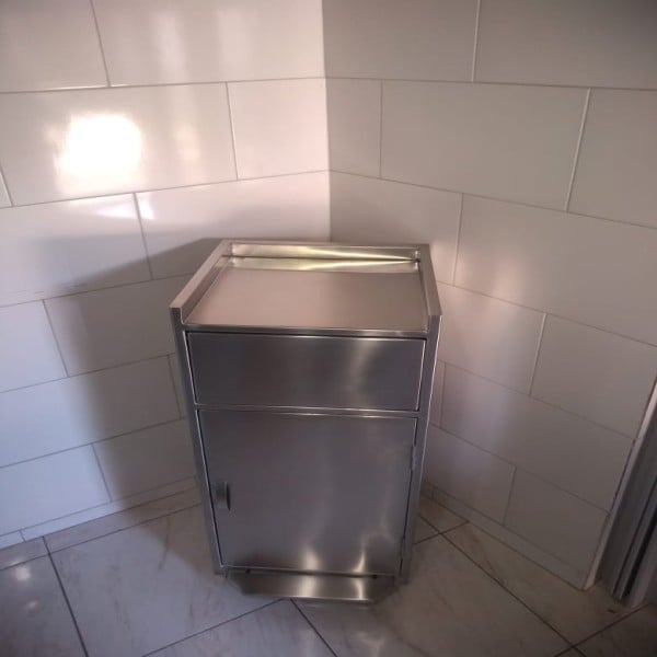 Lixeira Fast Food Inox