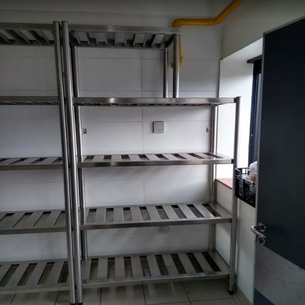 Prateleira De Aço Inox Para Câmara Fria
