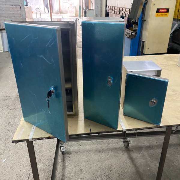 Quadro De Comando Em Aço Inox