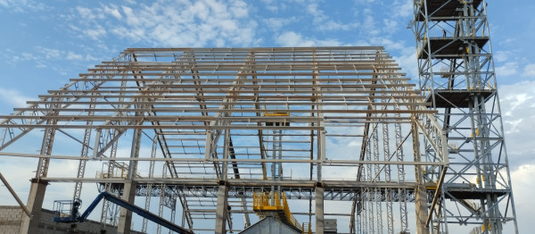 Construção De Estruturas Aço Para Armazém