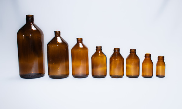 Frasco De Vidro Âmbar Para Laboratório