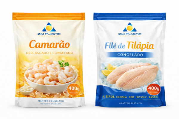 Fabricante de saco pouch laminado para peixe