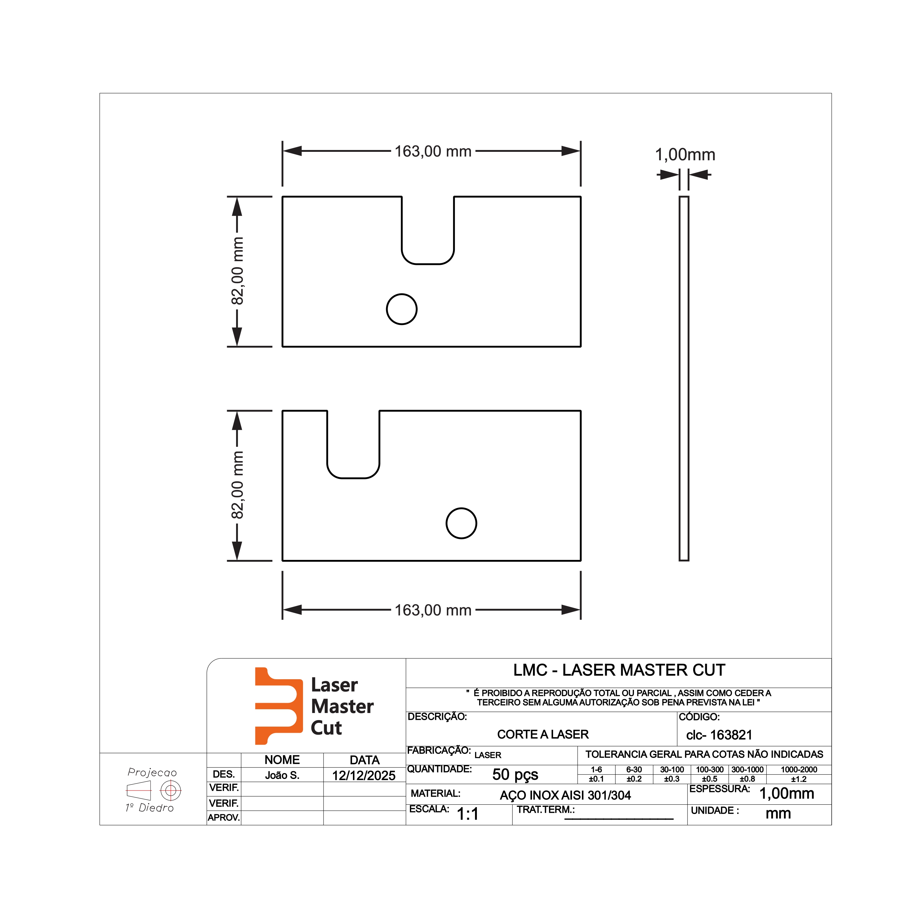 Corte A Laser De Chapas Metálicas