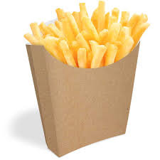 Caixa de papelão para batata frita