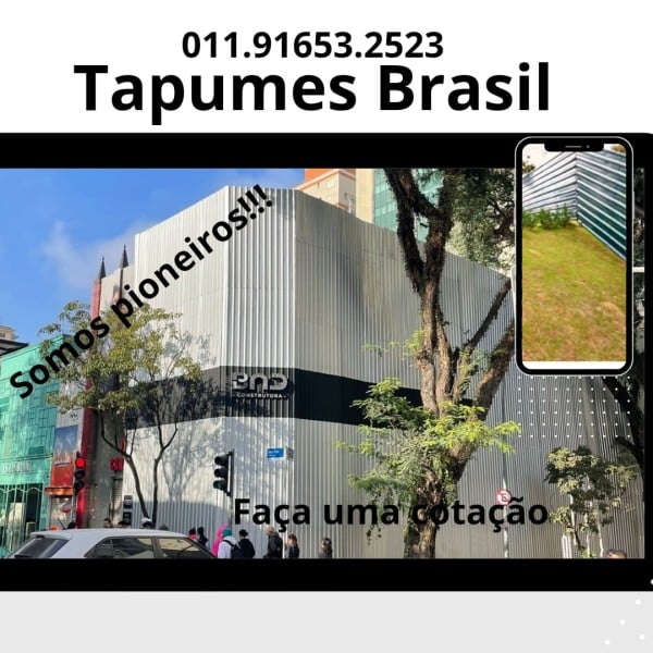 tapumes metalicos para obra,shopping, eventos