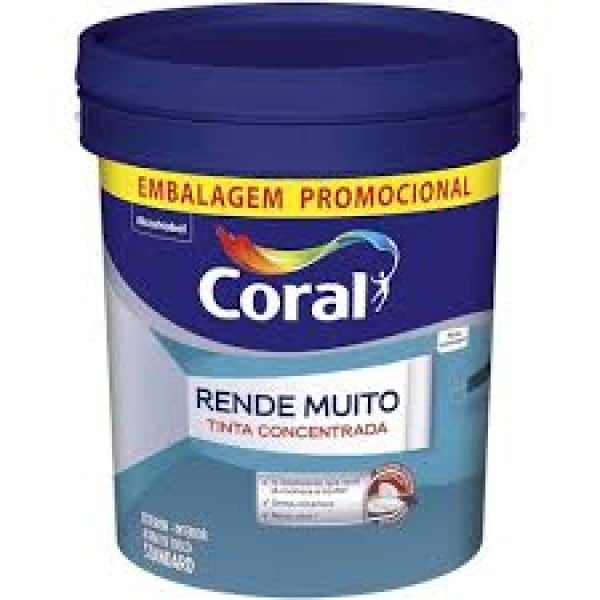 Tinta Acrílica Fosca Branco Rende Muito 20L Coral