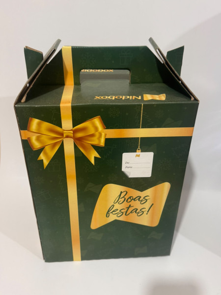 Caixa Para Cesta De Natal Grande
