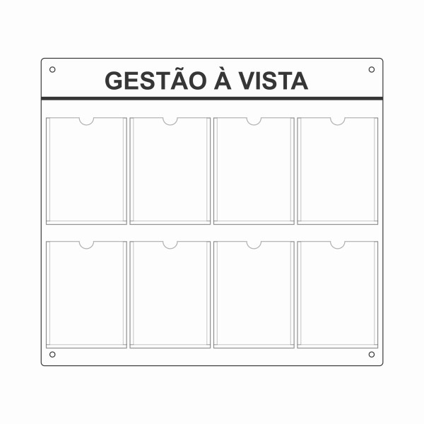 quadro de gestão a vista