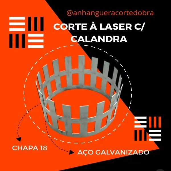 CORTE LASER DOBRA CNC E CALANDRA