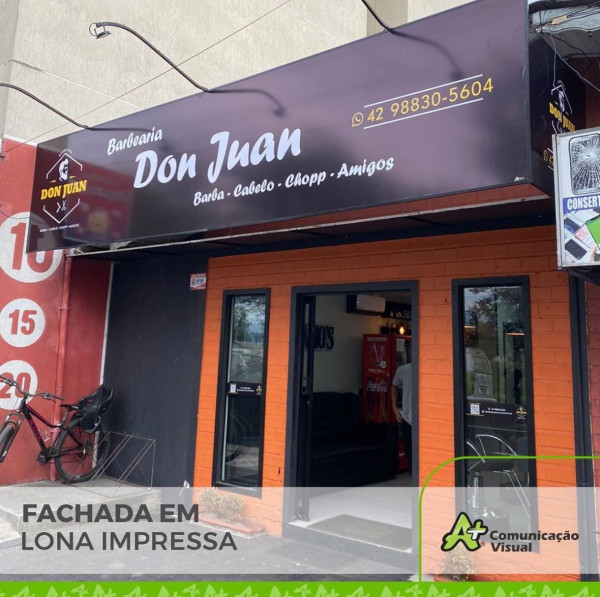 Fachada Em Lona Impressa