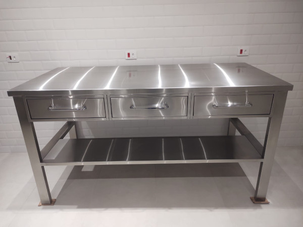 Bancada Inox Para Industria Farmacêutica