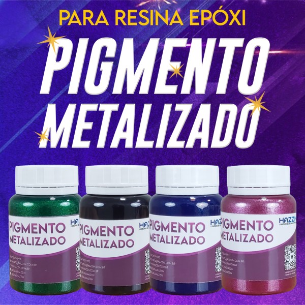 pigmento metalizado para resina