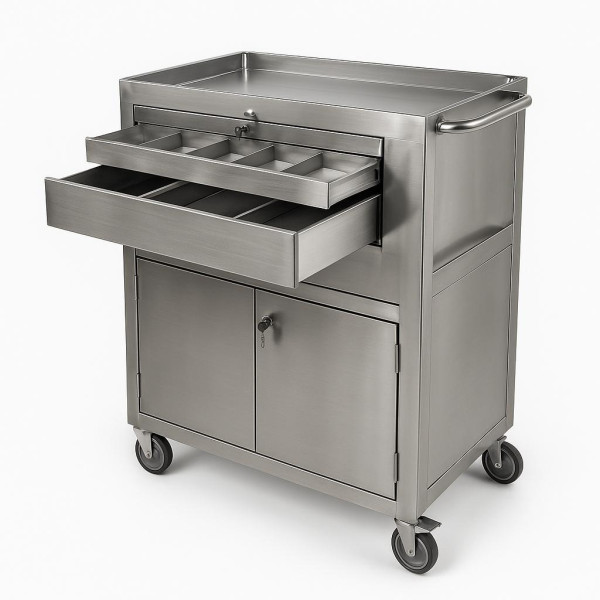 Carrinho Aço Inox Para Profissionais
