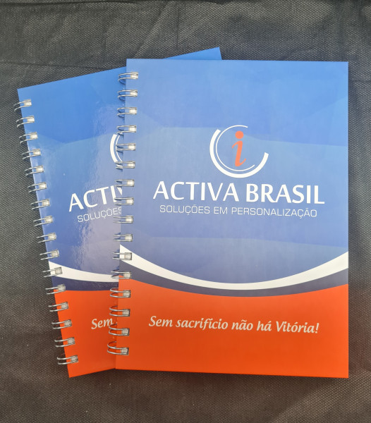 Caderno Personalizado Com Laminação Fosca